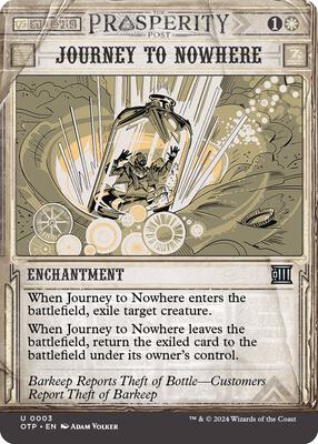 Journey to Nowhere card from Outlaws of Thunder Junction: Breaking News