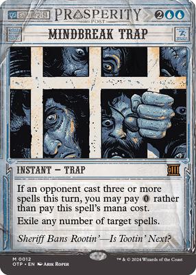 Mindbreak Trap card from Outlaws of Thunder Junction: Breaking News