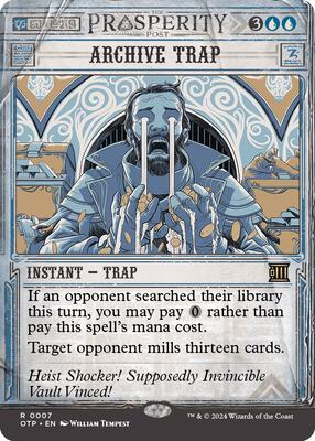 Archive Trap card from Outlaws of Thunder Junction: Breaking News