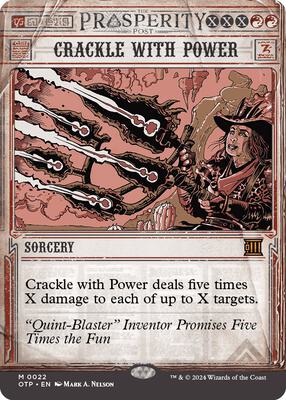 Crackle with Power card from Outlaws of Thunder Junction: Breaking News