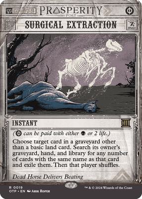 Surgical Extraction card from Outlaws of Thunder Junction: Breaking News