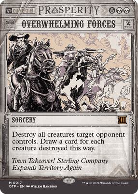 Overwhelming Forces card from Outlaws of Thunder Junction: Breaking News