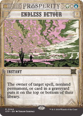 Endless Detour card from Outlaws of Thunder Junction: Breaking News