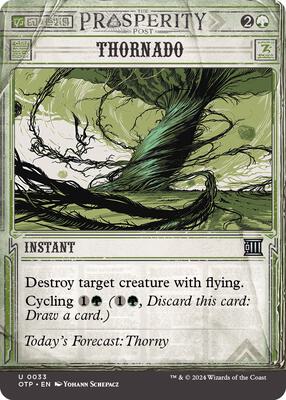 Thornado card from Outlaws of Thunder Junction: Breaking News