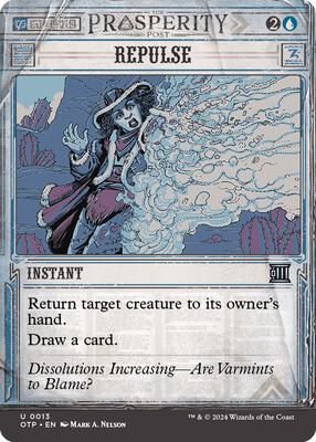 Repulse card from Outlaws of Thunder Junction: Breaking News