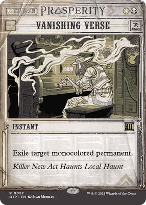Vanishing Verse card from Outlaws of Thunder Junction: Breaking News
