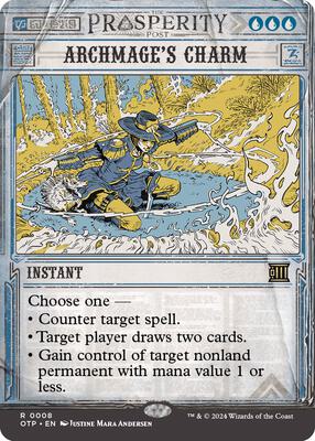 Archmage's Charm card from Outlaws of Thunder Junction: Breaking News