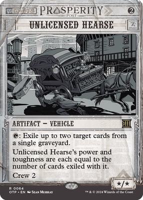 Unlicensed Hearse card from Outlaws of Thunder Junction: Breaking News