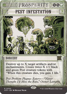 Pest Infestation card from Outlaws of Thunder Junction: Breaking News