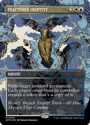 Fractured Identity (Textured Foil) card from Outlaws of Thunder Junction: Breaking News