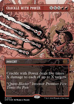 Crackle with Power (Textured Foil) card from Outlaws of Thunder Junction: Breaking News