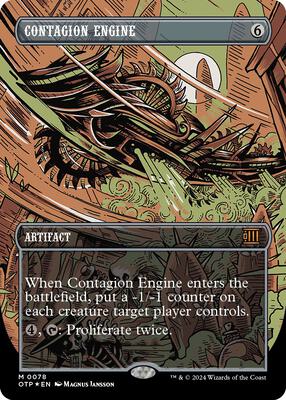 Contagion Engine (Textured Foil) card from Outlaws of Thunder Junction: Breaking News