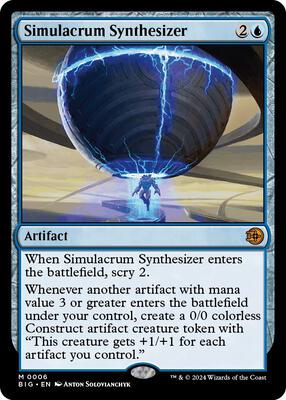 Simulacrum Synthesizer card from Outlaws of Thunder Junction: The Big Score