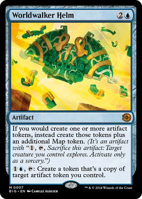 Worldwalker Helm card from Outlaws of Thunder Junction: The Big Score