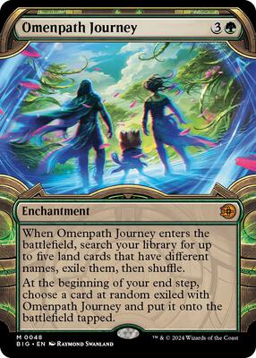 Omenpath Journey (Showcase) card from Outlaws of Thunder Junction: The Big Score