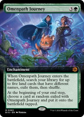 Omenpath Journey (Extended Art) card from Outlaws of Thunder Junction: The Big Score