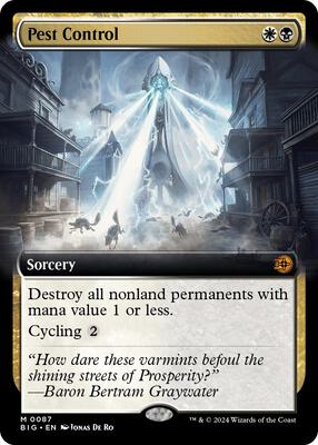 Pest Control (Extended Art) card from Outlaws of Thunder Junction: The Big Score