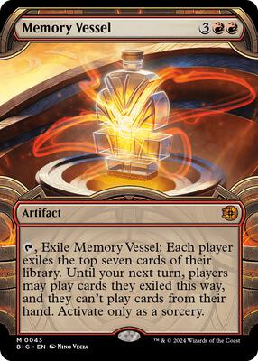 Memory Vessel (Showcase) card from Outlaws of Thunder Junction: The Big Score