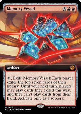 Memory Vessel (Extended Art) card from Outlaws of Thunder Junction: The Big Score