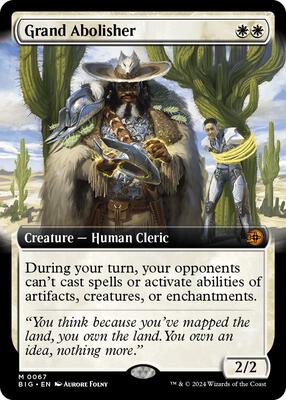 Grand Abolisher (Extended Art) card from Outlaws of Thunder Junction: The Big Score