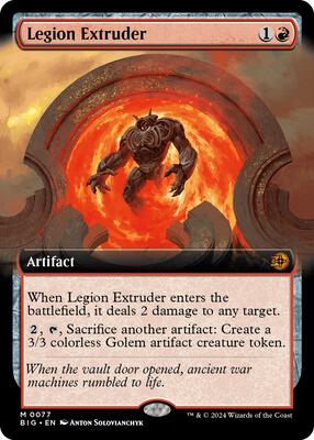 Legion Extruder (Extended Art) card from Outlaws of Thunder Junction: The Big Score