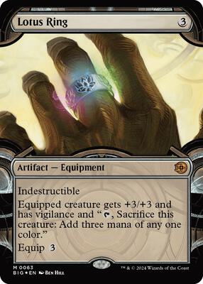 Lotus Ring (Showcase) (Raised Foil) card from Outlaws of Thunder Junction: The Big Score