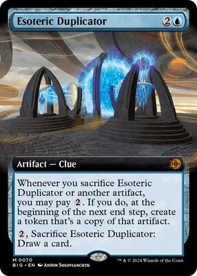 Esoteric Duplicator (Extended Art) card from Outlaws of Thunder Junction: The Big Score