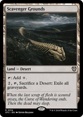 Scavenger Grounds card from Commander: Outlaws of Thunder Junction