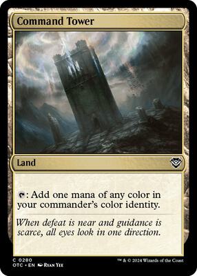 Command Tower card from Commander: Outlaws of Thunder Junction