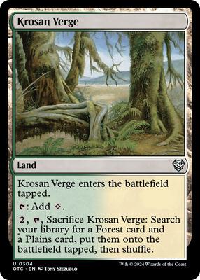 Krosan Verge card from Commander: Outlaws of Thunder Junction