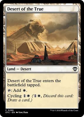 Desert of the True card from Commander: Outlaws of Thunder Junction