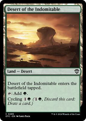 Desert of the Indomitable card from Commander: Outlaws of Thunder Junction