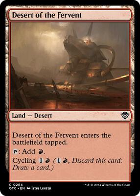 Desert of the Fervent card from Commander: Outlaws of Thunder Junction
