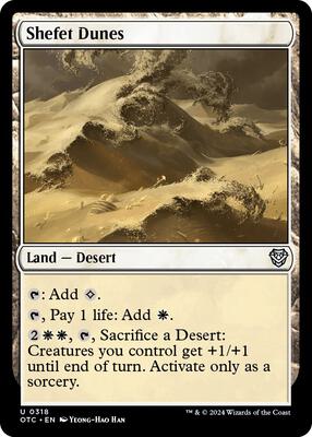 Shefet Dunes card from Commander: Outlaws of Thunder Junction
