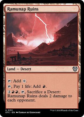 Ramunap Ruins card from Commander: Outlaws of Thunder Junction