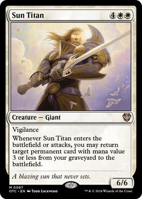 Sun Titan card from Commander: Outlaws of Thunder Junction