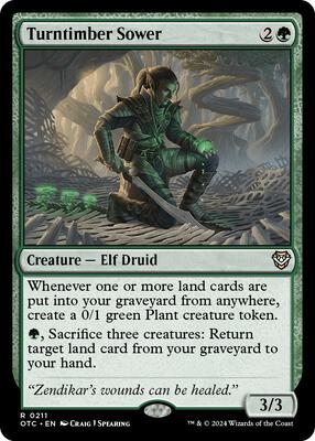 Turntimber Sower card from Commander: Outlaws of Thunder Junction