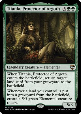 Titania, Protector of Argoth card from Commander: Outlaws of Thunder Junction
