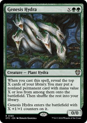 Genesis Hydra card from Commander: Outlaws of Thunder Junction