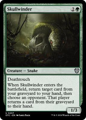 Skullwinder card from Commander: Outlaws of Thunder Junction