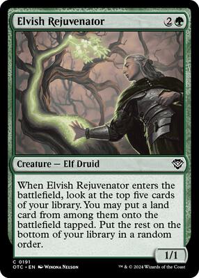 Elvish Rejuvenator card from Commander: Outlaws of Thunder Junction