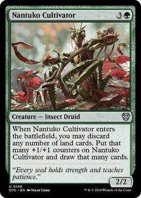 Nantuko Cultivator card from Commander: Outlaws of Thunder Junction