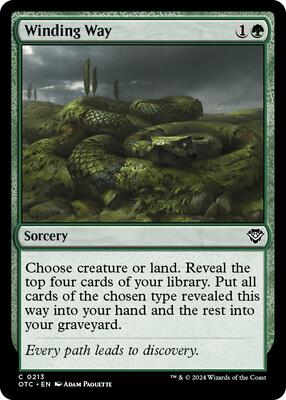 Winding Way card from Commander: Outlaws of Thunder Junction