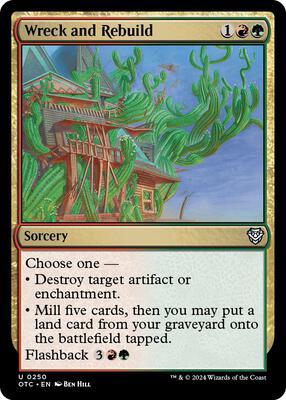 Wreck and Rebuild card from Commander: Outlaws of Thunder Junction