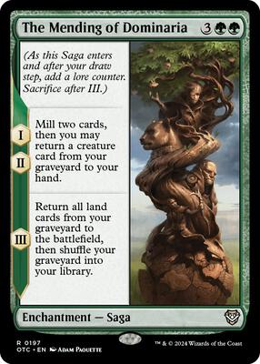 The Mending of Dominaria card from Commander: Outlaws of Thunder Junction