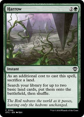 Harrow card from Commander: Outlaws of Thunder Junction