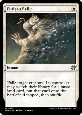 Path to Exile card from Commander: Outlaws of Thunder Junction