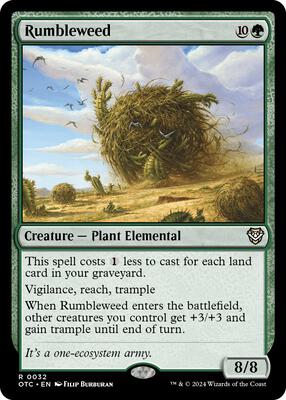 Rumbleweed card from Commander: Outlaws of Thunder Junction