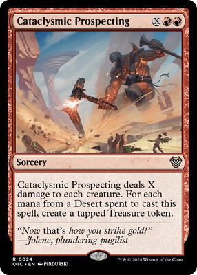 Cataclysmic Prospecting card from Commander: Outlaws of Thunder Junction