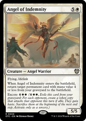 Angel of Indemnity card from Commander: Outlaws of Thunder Junction